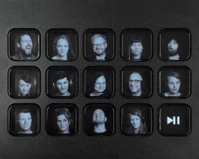 Lose Control – Tastenfeld-Interface der Installation